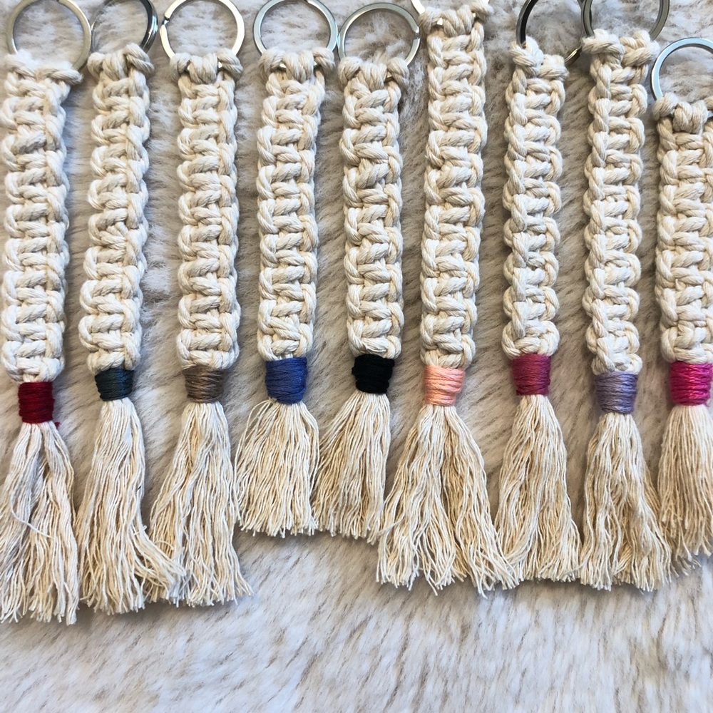 Handmade Boho Macrame Tassel Keychains! - Picture 6 of 8
